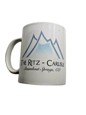 The Ritz Carlisle Coffee Cup Mug Steamboat Springs Colorado Ski Resort